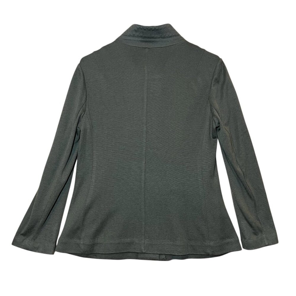 Sundance Women Spring Street Blazer Jacket Size Medium Wool Blend Stretch Gray - Picture 3 of 7